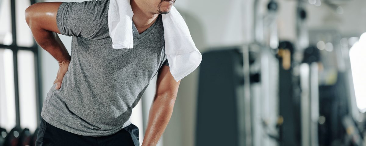 Man suffering from low back pain
