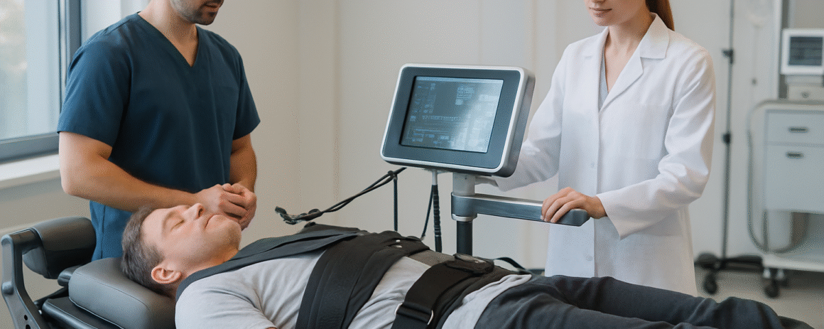 découvrez les dernières innovations et techniques de la décompression neurovertébrale pour une rééducation ciblée et efficace, améliorant le bien-être et la mobilité.