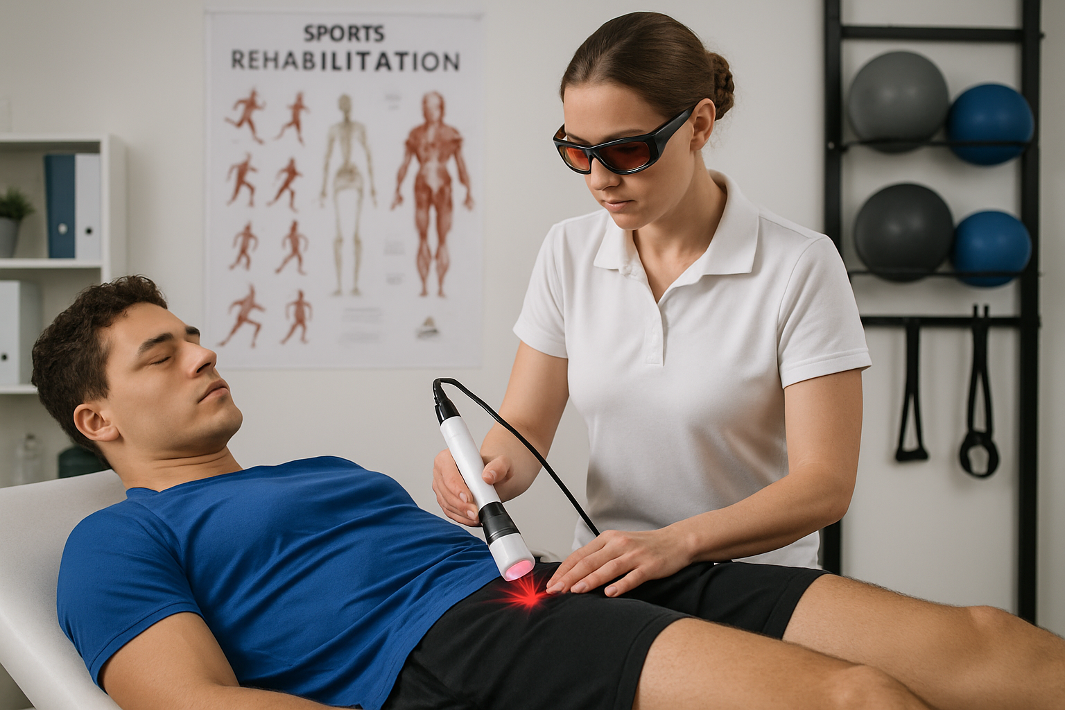Protocole de traitement par laser pour réduire l’inflammation post-effort Blessures Sportives