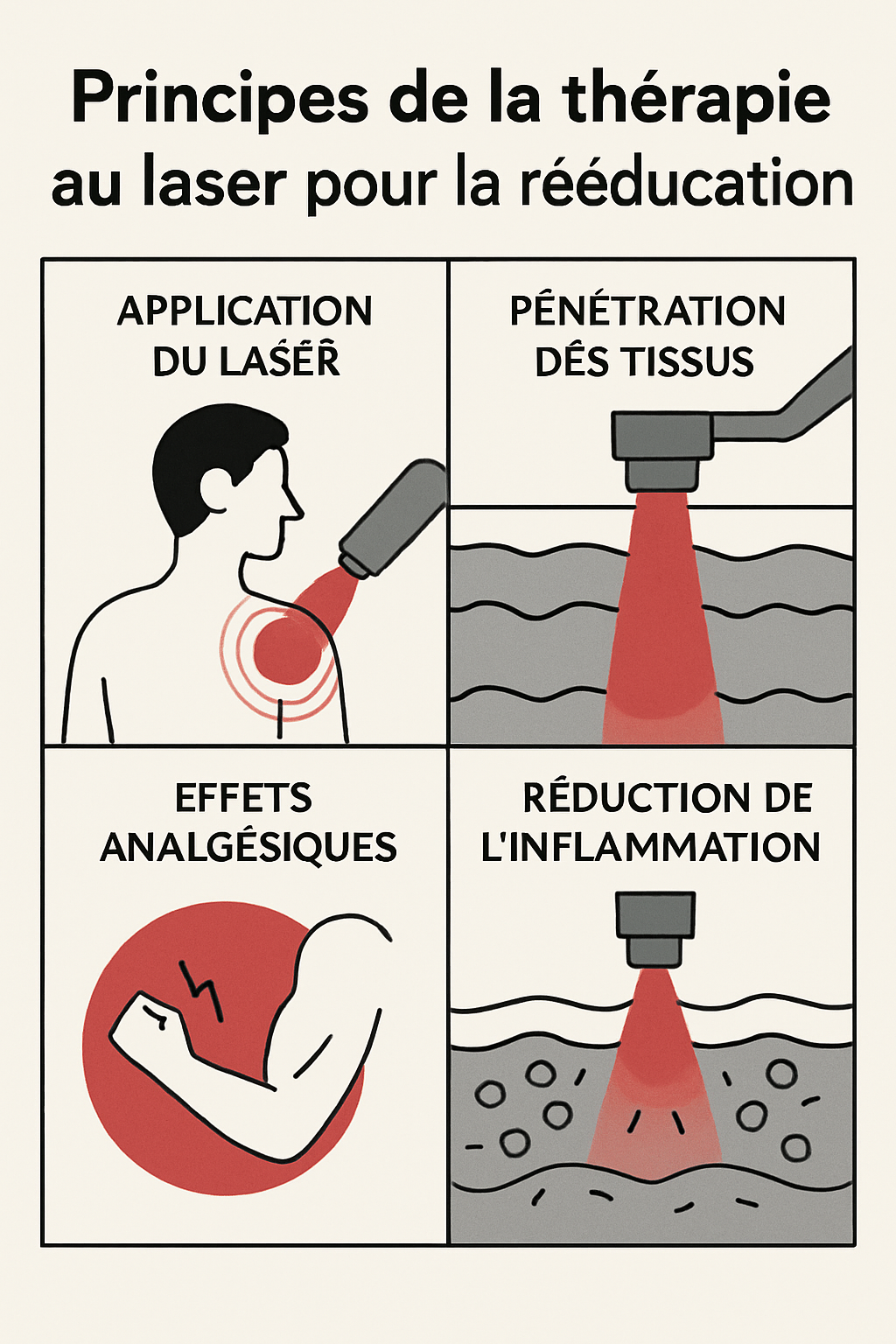 découvrez des approches novatrices en rééducation utilisant la thérapie au laser pour traiter efficacement les blessures chroniques et améliorer la récupération.