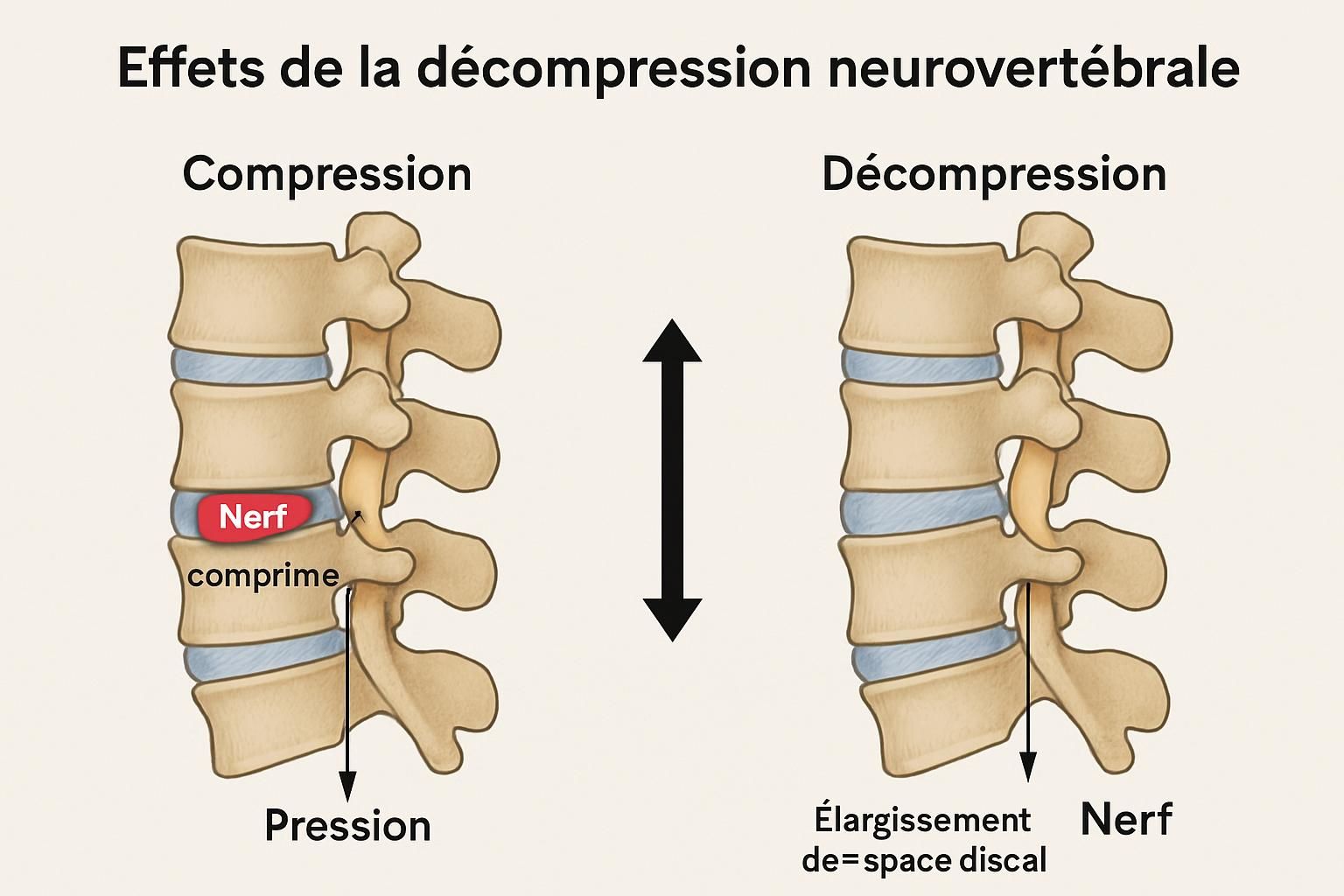 découvrez la décompression neurovertébrale, une méthode moderne et efficace pour traiter les blessures du rachis et soulager les douleurs dorsales.