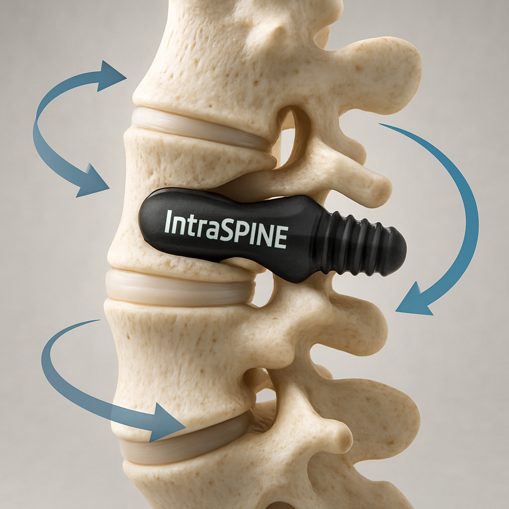 découvrez l'intraspine®, une solution mini-invasive et réversible idéale pour améliorer votre confort et mobilité. profitez d'une intervention douce, sûre et efficace adaptée à vos besoins.