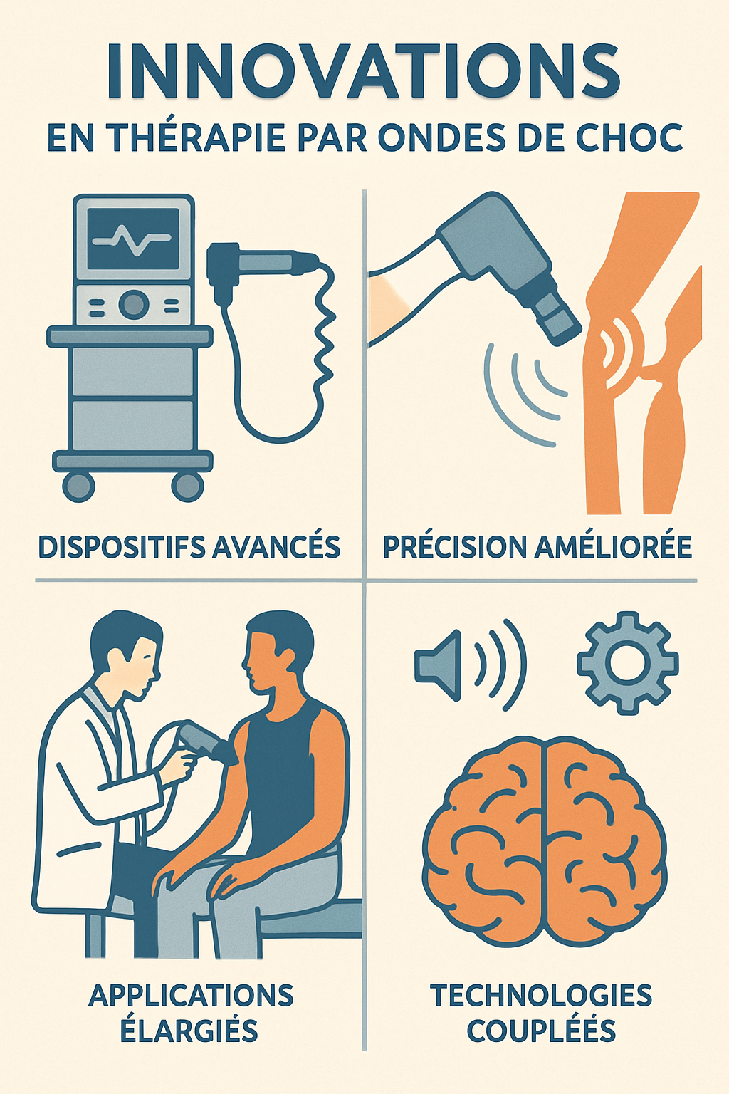 découvrez comment la thérapie par shockwave stimule et accélère la réparation des tissus conjonctifs, offrant une solution efficace pour la récupération et la réduction de la douleur.