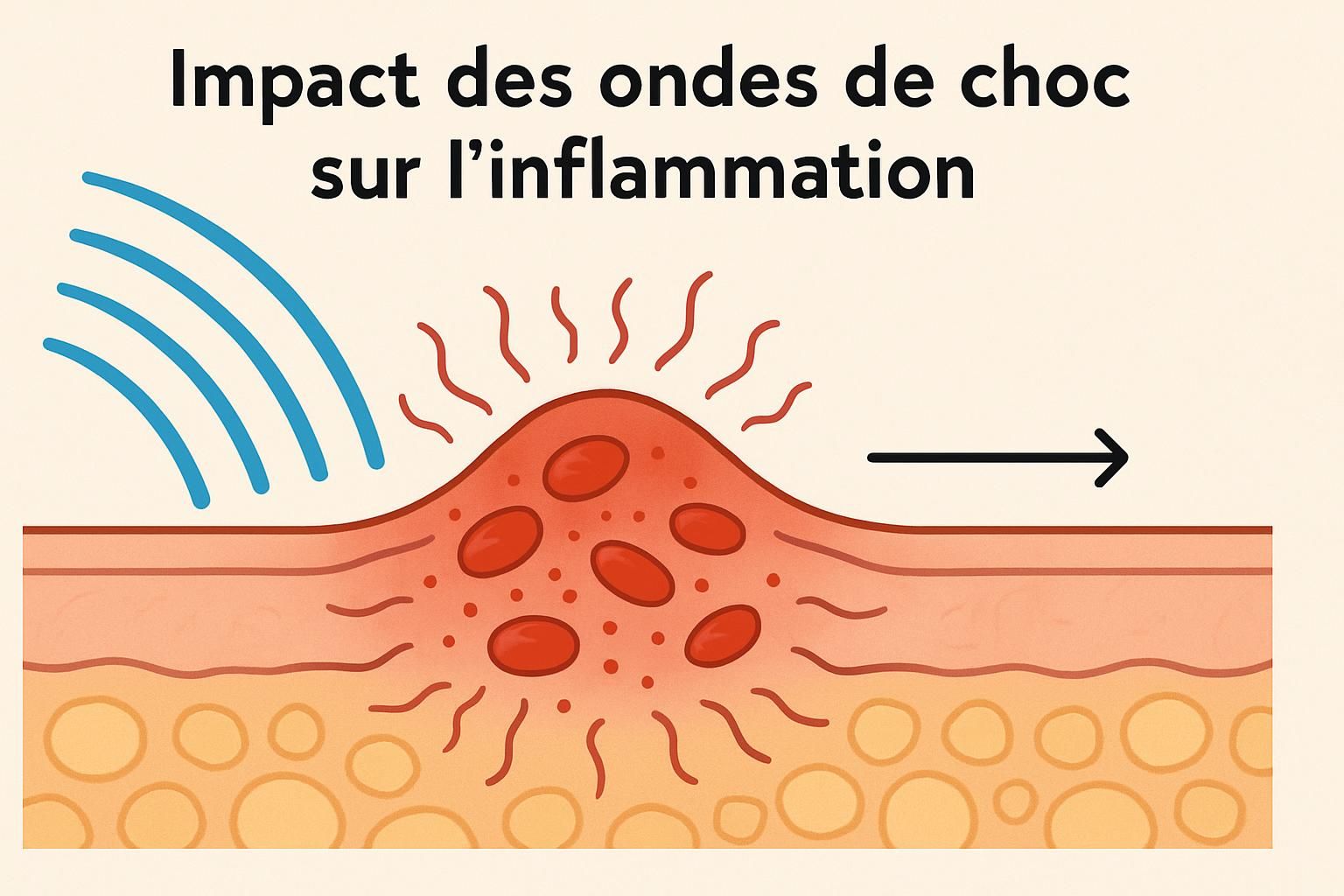 découvrez comment la thérapie par onde de choc (shockwave) peut réduire l'inflammation et accélérer la guérison des tissus pour un rétablissement optimal.