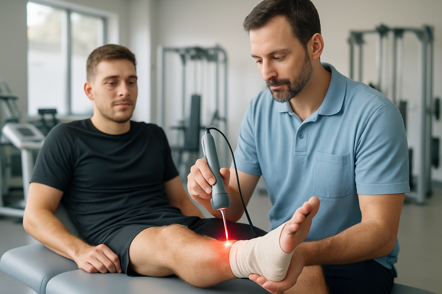 découvrez comment la thérapie au laser accélère la rééducation des entorses sportives en réduisant la douleur et en favorisant la guérison rapide pour un retour optimal à l'activité physique.