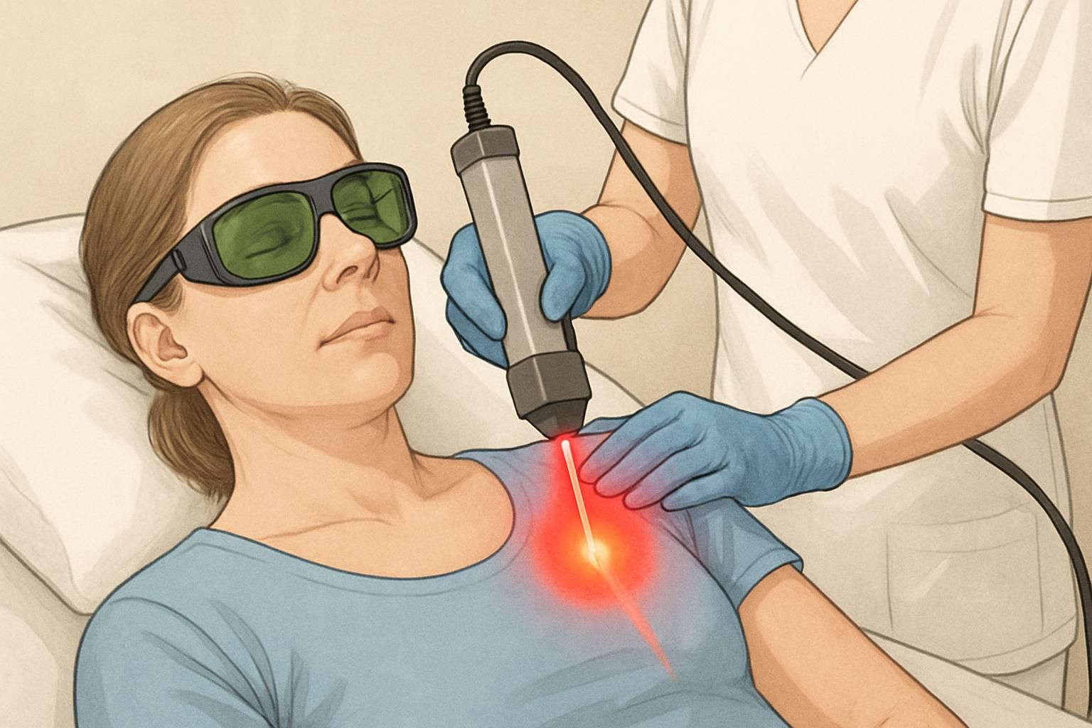 découvrez comment la thérapie au laser stimule et accélère la régénération des tissus endommagés pour une guérison optimale et durable.