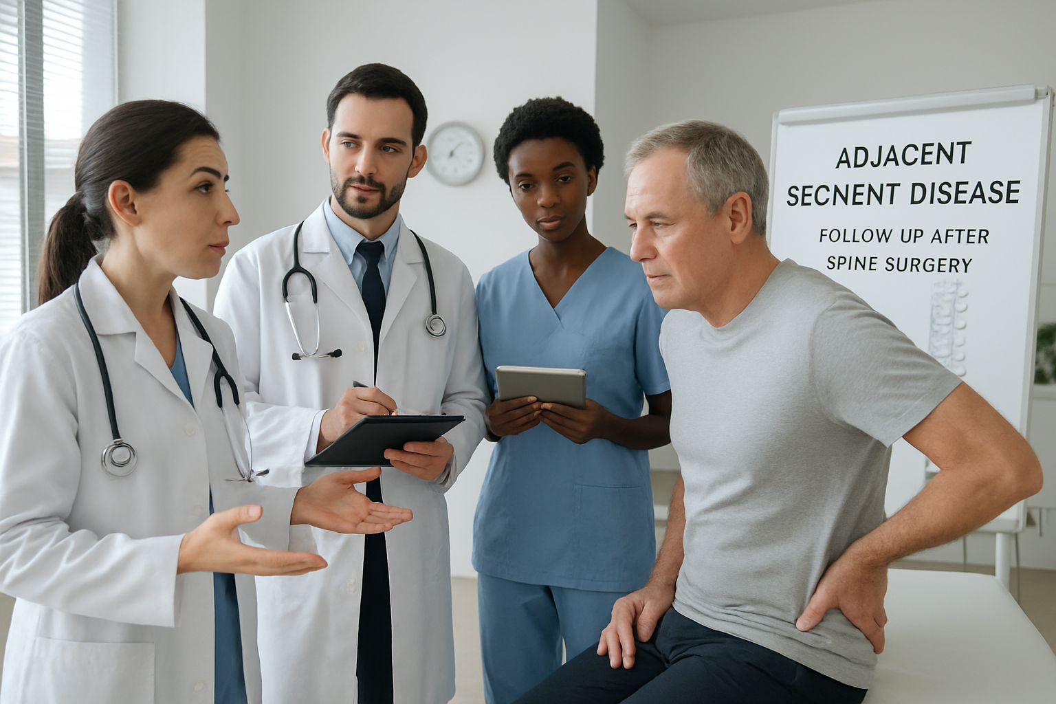 découvrez la méthode de 'topping-off' pour protéger efficacement le disque situé au-dessus d'une ancienne fusion, garantissant ainsi la santé et la stabilité de votre colonne vertébrale.