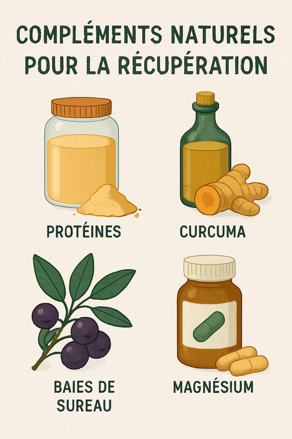 découvrez comment la naturopathie et les compléments naturels peuvent aider à optimiser la récupération après une blessure, en favorisant la guérison et le bien-être global.