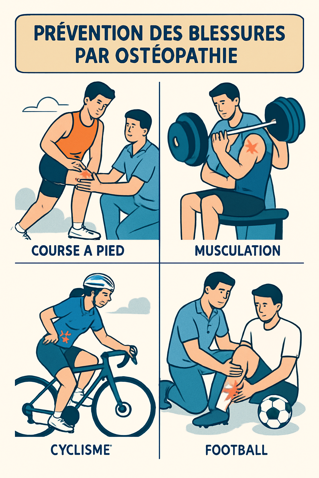 découvrez des protocoles avancés en ostéopathie pour le traitement efficace des lésions sportives, favorisant une récupération rapide et durable.