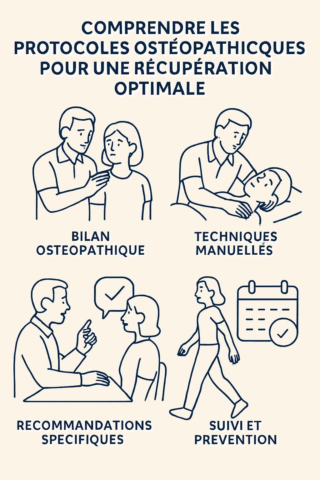 découvrez des protocoles ostéopathiques efficaces pour une récupération optimale, favorisant la guérison et le bien-être corporel.