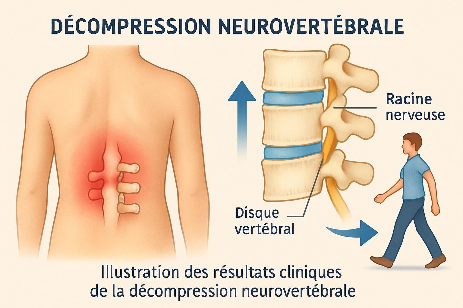 découvrez comment la décompression neurovertébrale favorise la récupération musculaire en soulageant la pression nerveuse et en améliorant la mobilité.
