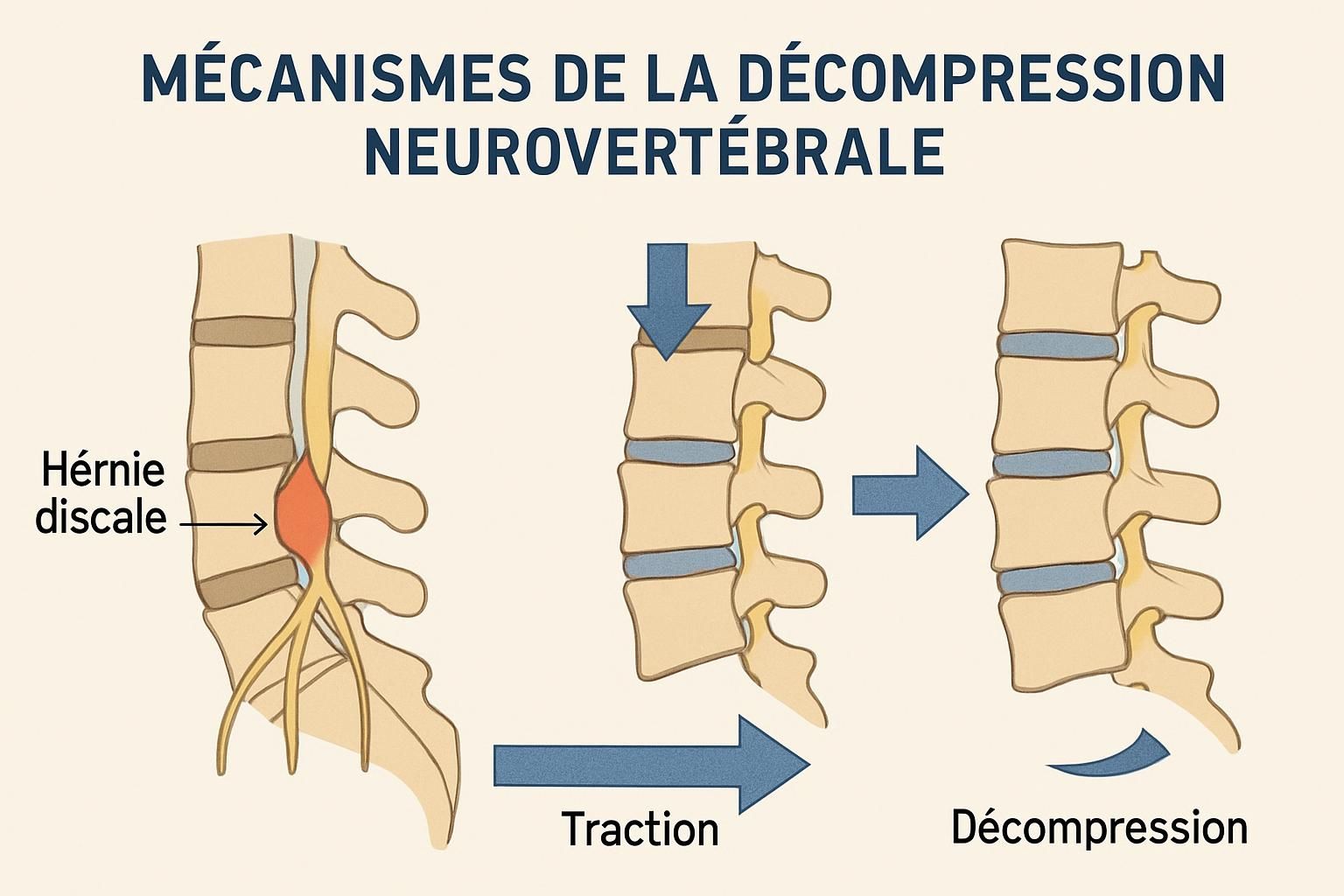 découvrez comment la décompression neurovertébrale optimise la rééducation grâce à une approche scientifique innovante et efficace pour soulager les douleurs et améliorer la mobilité.