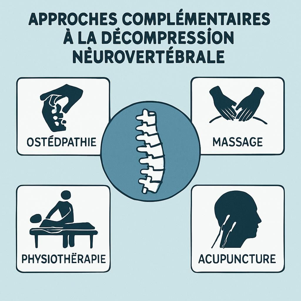 découvrez des stratégies personnalisées de décompression neurovertébrale pour une récupération rapide et efficace, adaptées à vos besoins spécifiques.