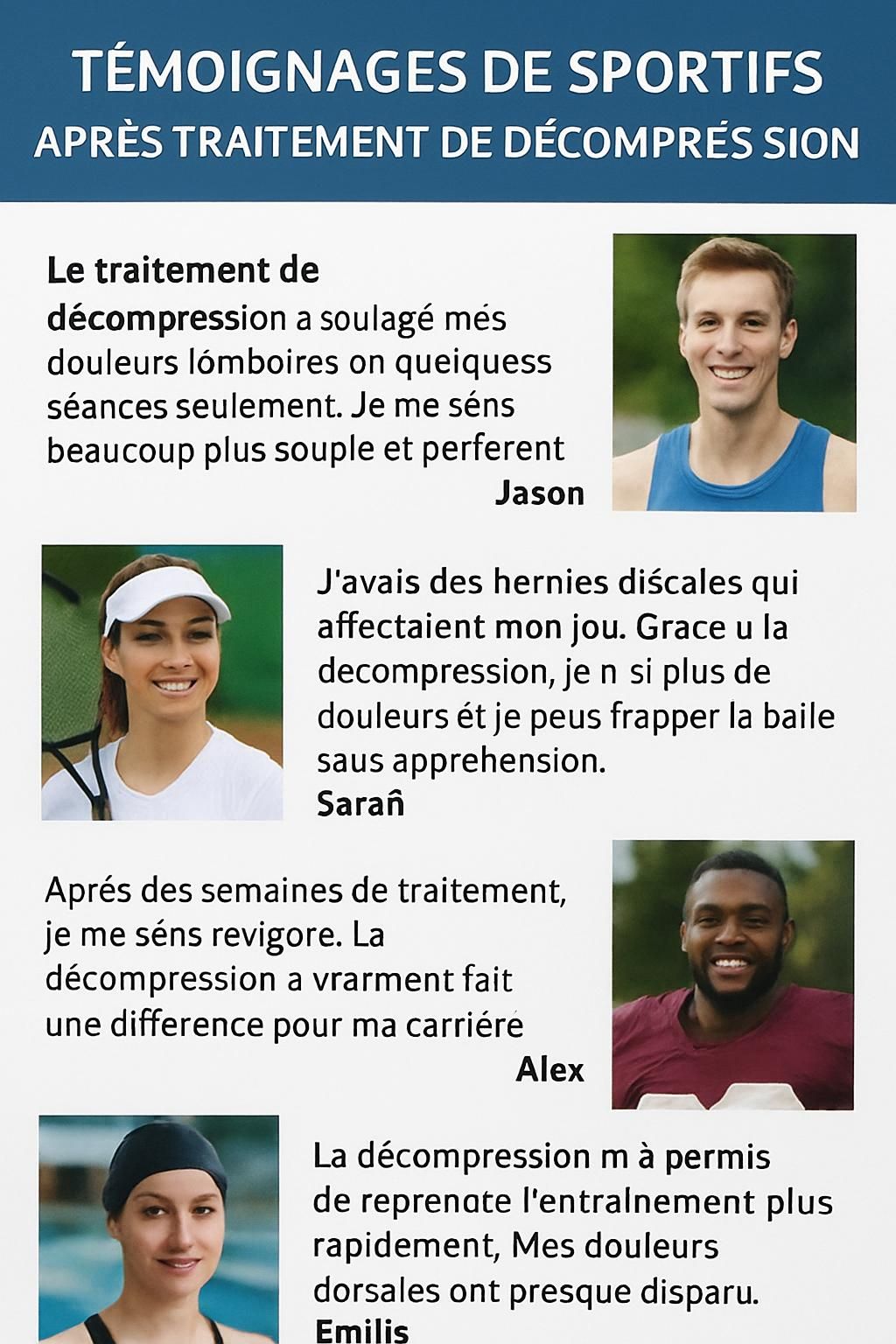 découvrez comment la décompression neurovertébrale peut accélérer votre récupération et optimiser votre retour à l’activité sportive en soulageant les douleurs et favorisant la guérison.