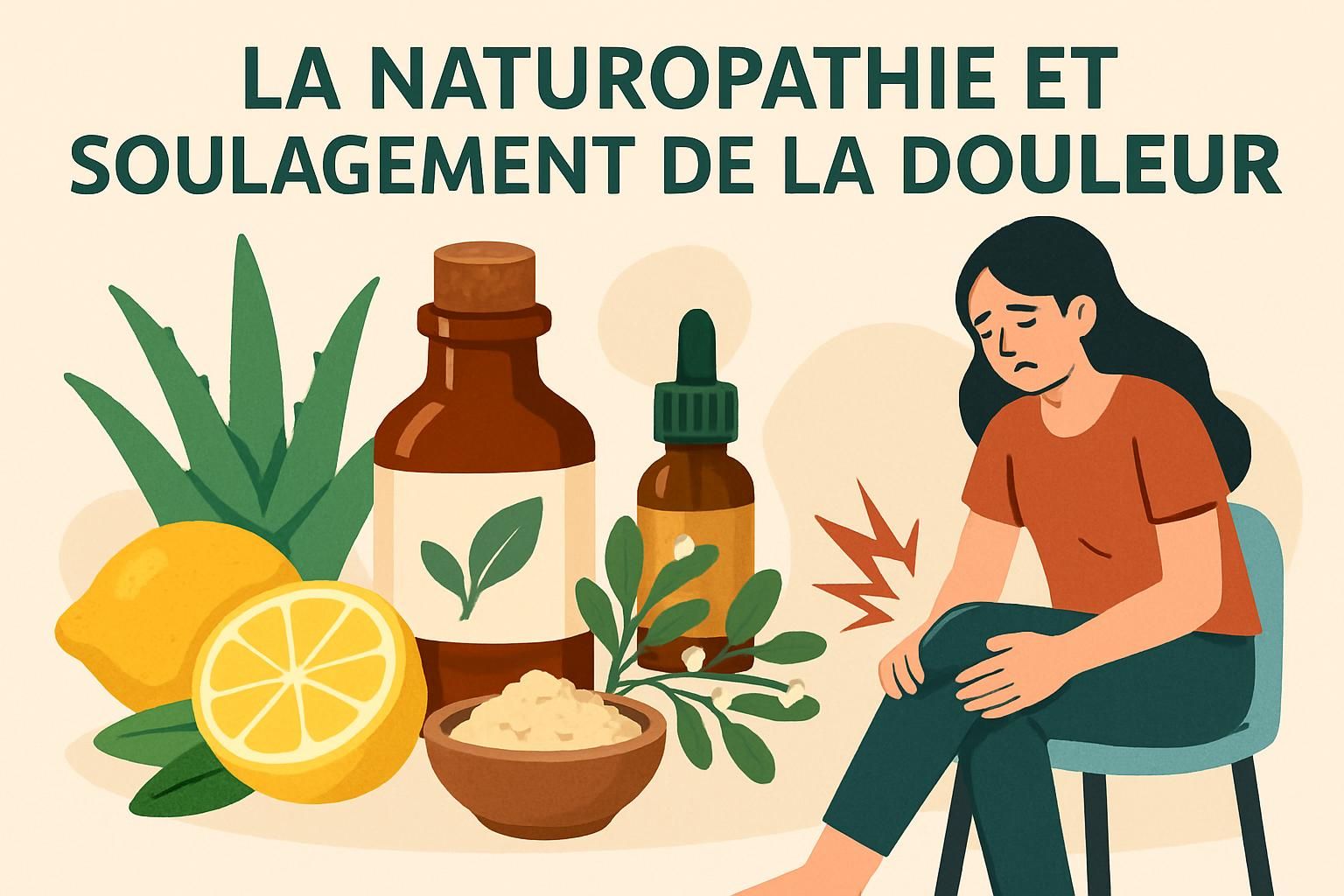 découvrez comment la naturopathie peut aider à atténuer la douleur et stimuler la guérison naturelle grâce à des méthodes douces et respectueuses du corps.