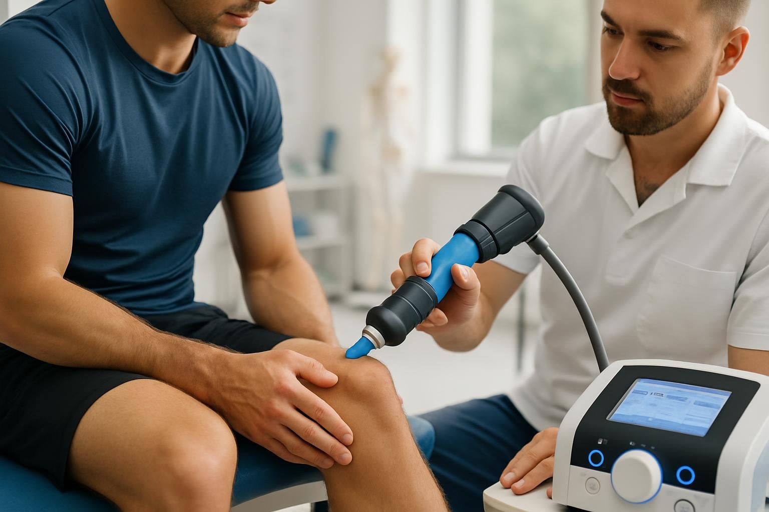 découvrez comment la thérapie par onde de choc révolutionne la prise en charge des blessures sportives des ligaments et tendons pour une récupération rapide et efficace.