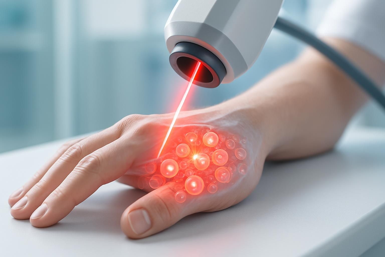 découvrez comment la thérapie au laser stimule la guérison cellulaire pour favoriser la réparation des tissus et améliorer la santé globale.