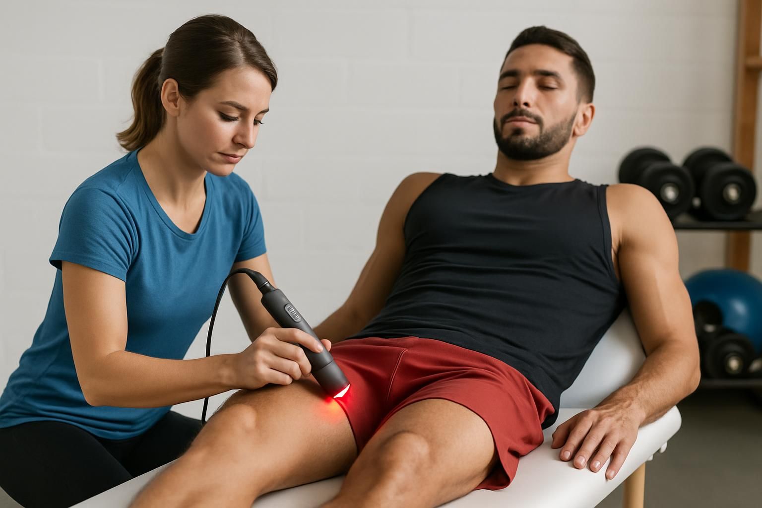 découvrez comment la thérapie au laser améliore l'efficacité des soins en rééducation sportive pour une récupération rapide et optimale des sportifs.