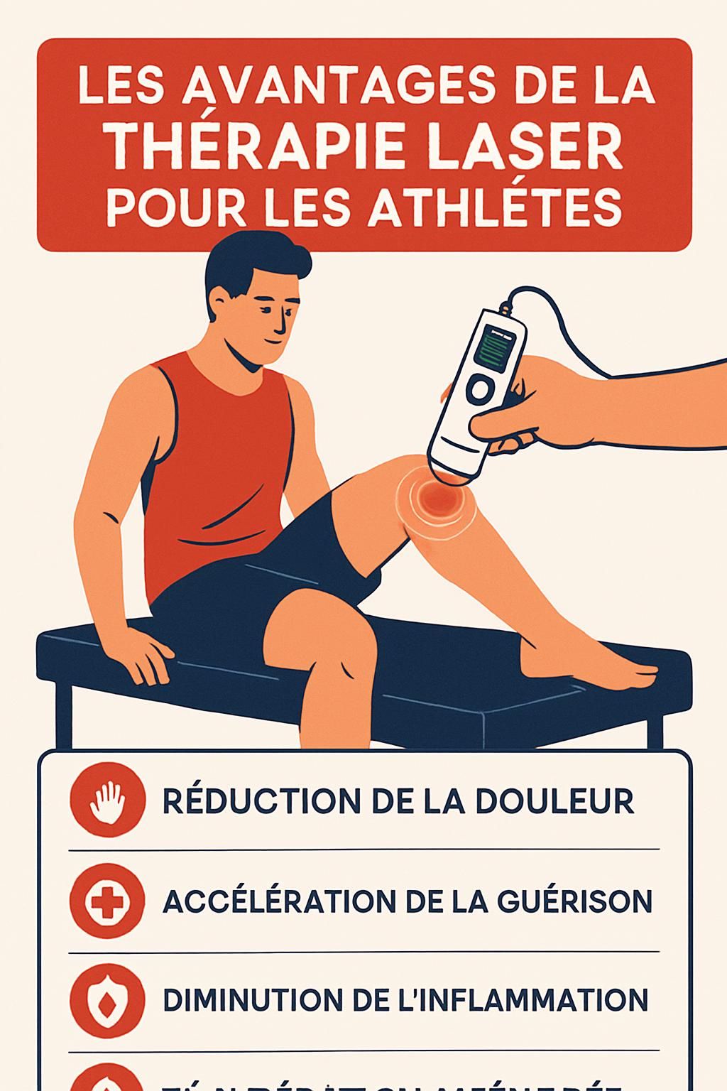 découvrez comment la thérapie au laser transforme la prise en charge des blessures sportives, alliant avancées scientifiques et application pratique pour une récupération optimale.