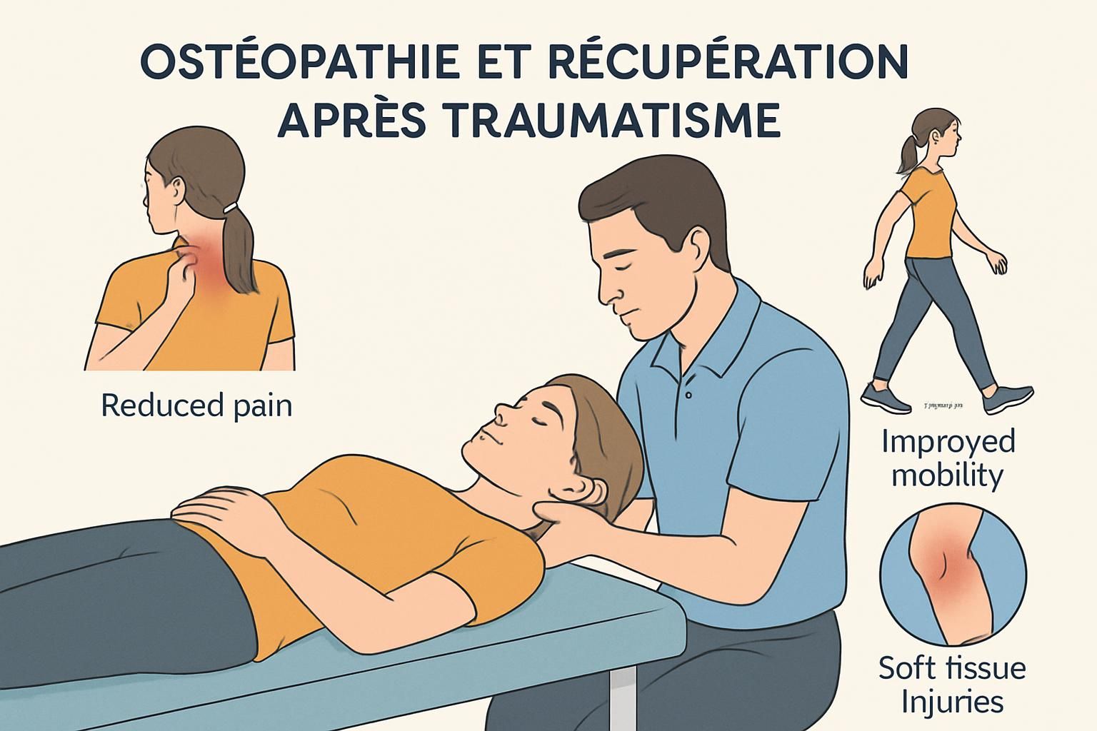 découvrez comment l’ostéopathie peut accélérer et optimiser votre récupération après un traumatisme sportif grâce à des techniques ciblées pour soulager la douleur et restaurer la mobilité.