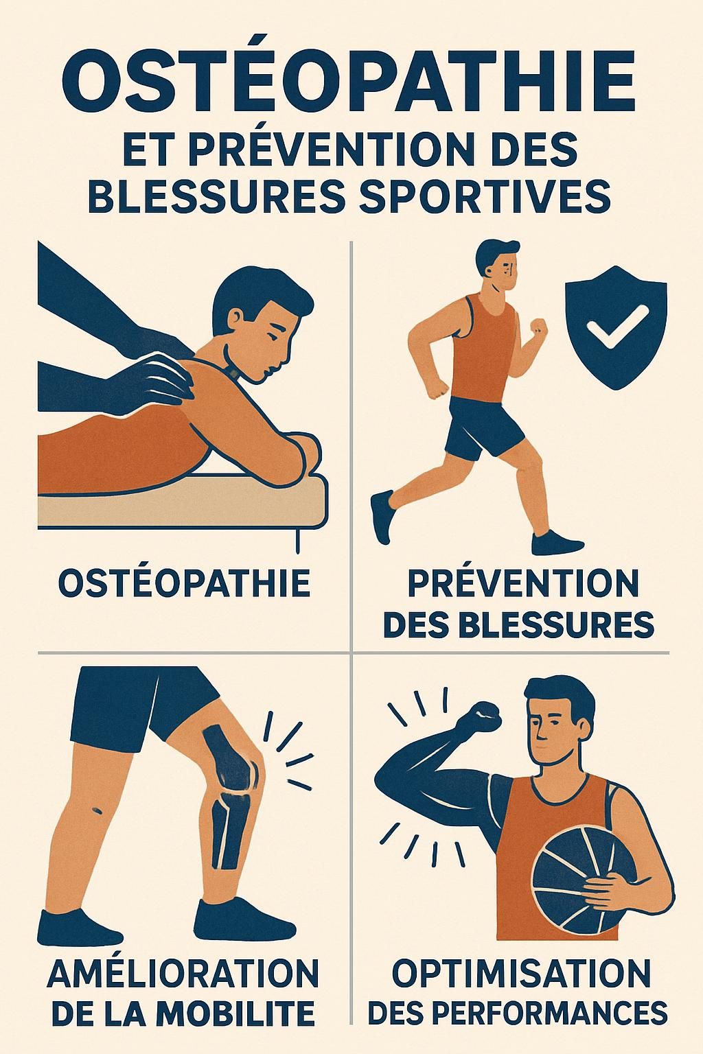 découvrez comment l’ostéopathie peut soulager et accélérer la guérison des blessures sportives pour un retour rapide à l’activité physique.