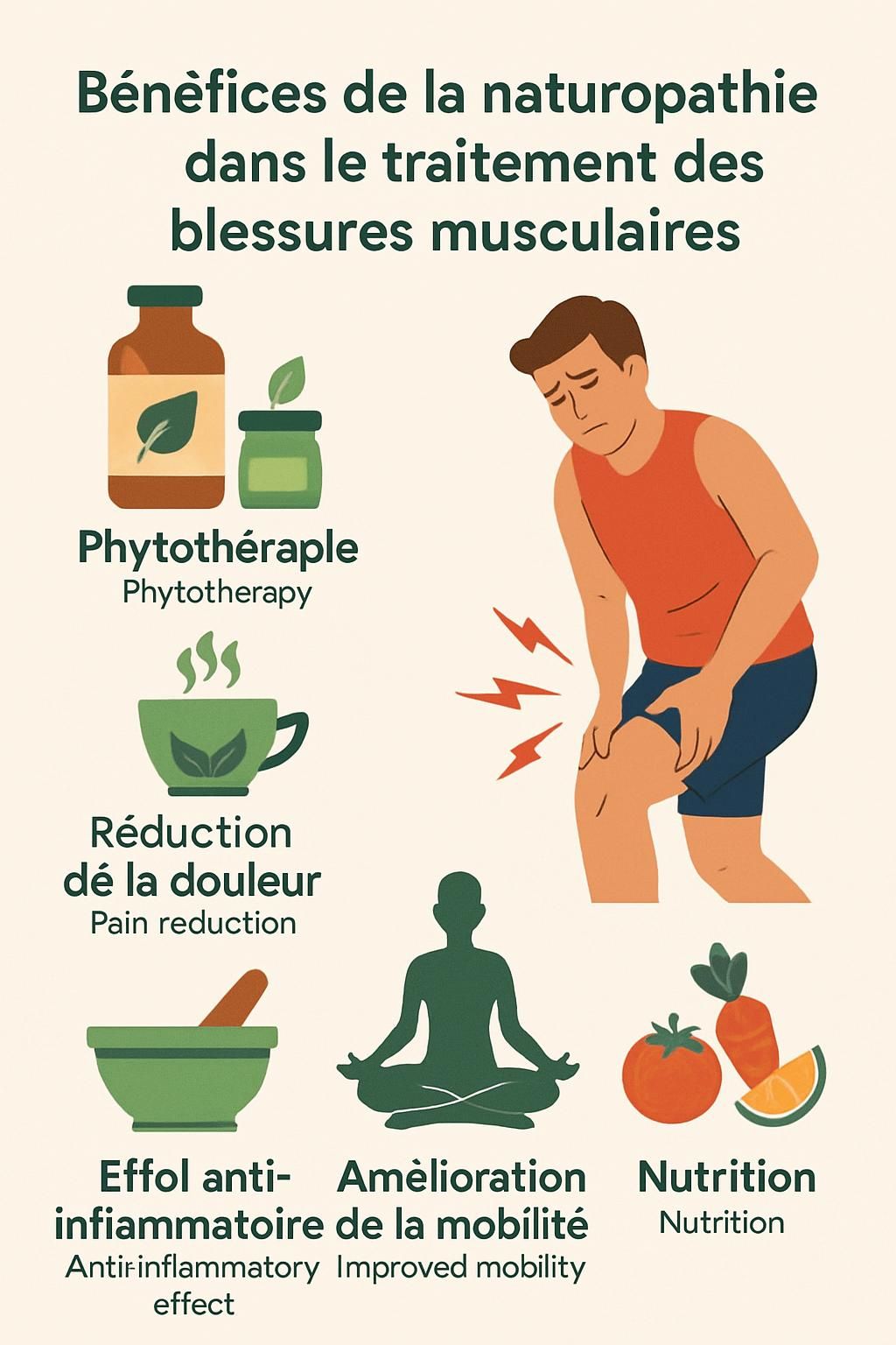 découvrez un protocole naturopathique efficace pour accélérer la guérison des blessures des tissus profonds grâce à des méthodes naturelles et adaptées.