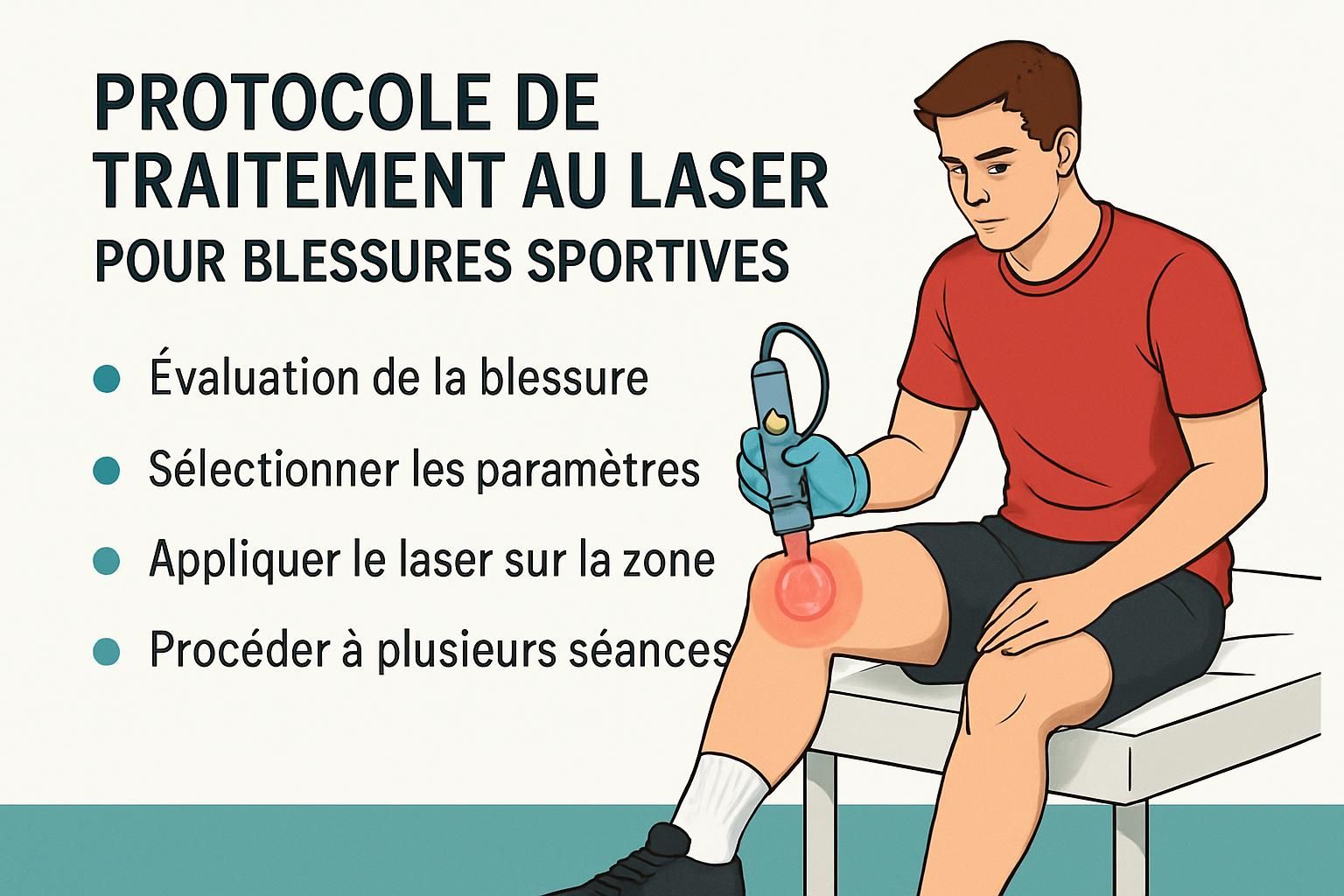 découvrez des protocoles avancés pour le traitement efficace des blessures sportives grâce à la thérapie laser, favorisant une récupération rapide et optimale.