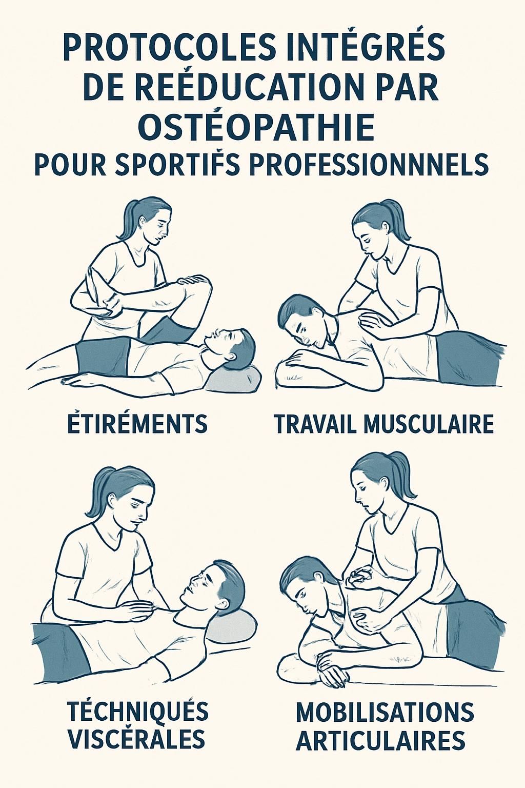 découvrez nos protocoles intégrés de rééducation par ostéopathie, spécialement conçus pour optimiser la récupération et la performance des sportifs professionnels.