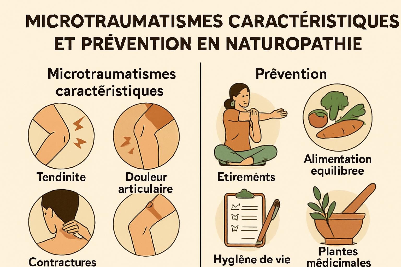 découvrez des approches intégrées en naturopathie pour prévenir et traiter efficacement les microtraumatismes, favorisant un bien-être durable.