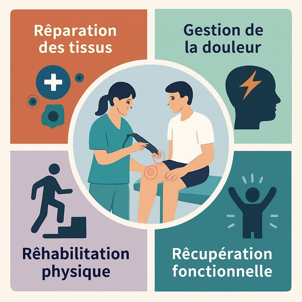 découvrez des approches intégrées en rééducation utilisant la thérapie au laser pour favoriser une récupération rapide et efficace.