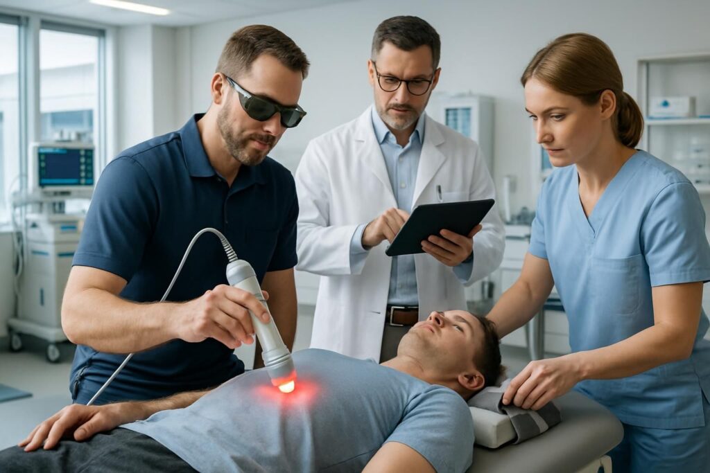 découvrez les approches multidisciplinaires en rééducation utilisant la thérapie au laser pour optimiser la récupération, soulager la douleur et améliorer la mobilité.