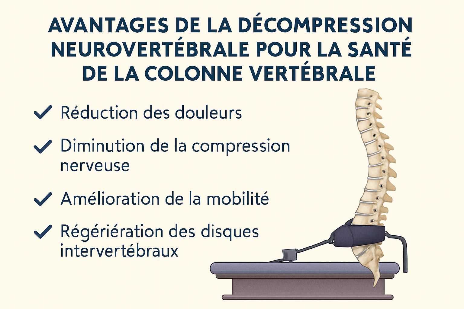 découvrez comment la décompression neurovertébrale favorise une récupération fonctionnelle rapide en soulageant les douleurs et en améliorant la mobilité.