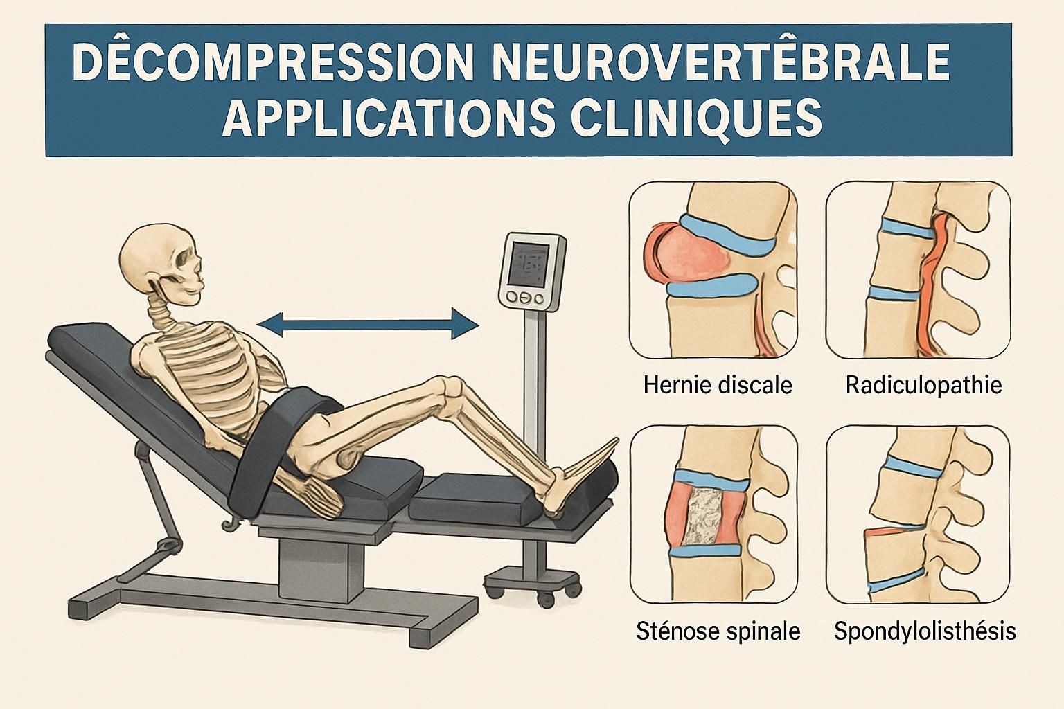 découvrez comment la décompression neurovertébrale favorise une récupération fonctionnelle rapide et soulage efficacement les douleurs vertébrales pour améliorer votre qualité de vie.