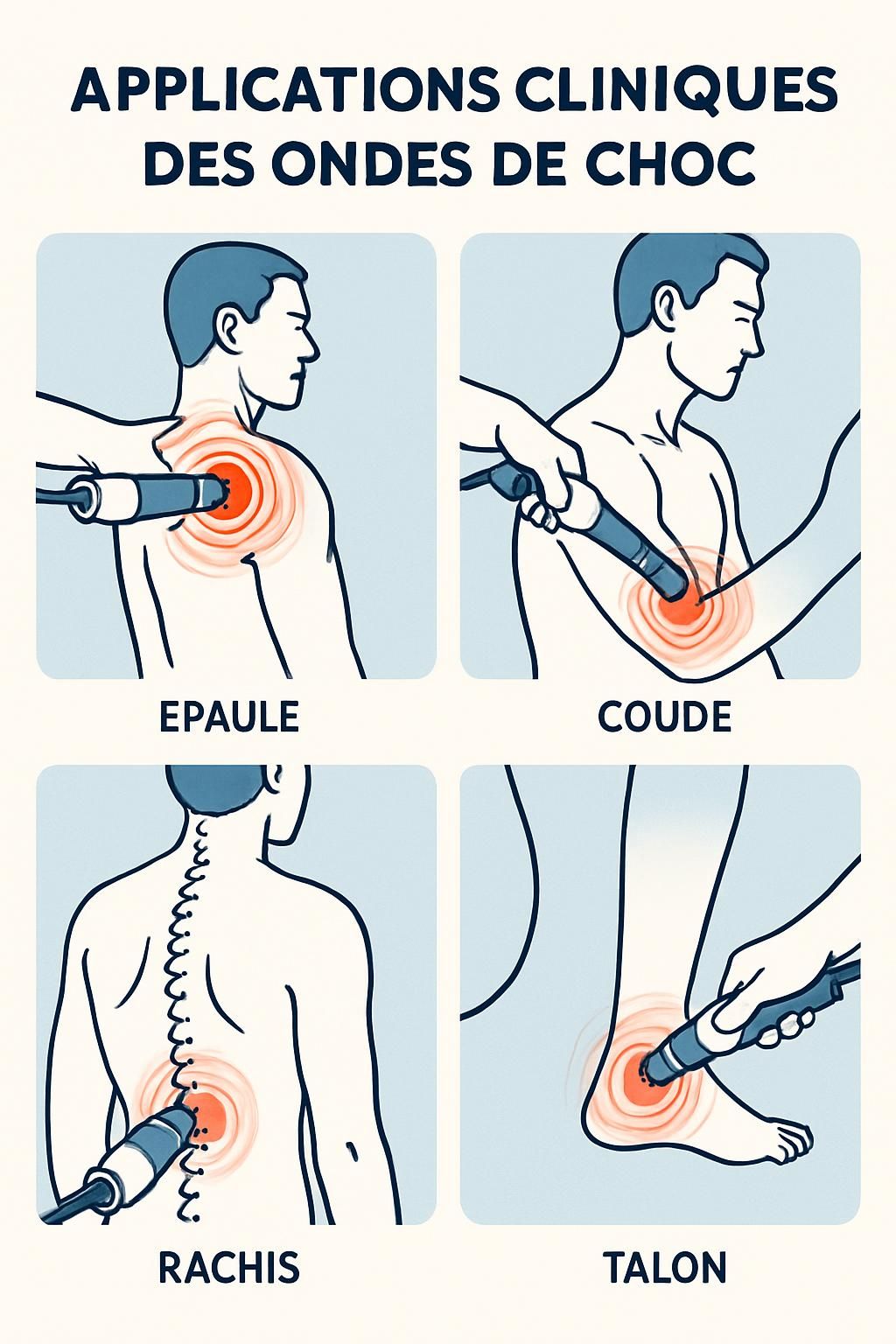 découvrez comment la thérapie par ondes de choc peut réduire efficacement la douleur et stimuler la guérison naturelle de votre corps.