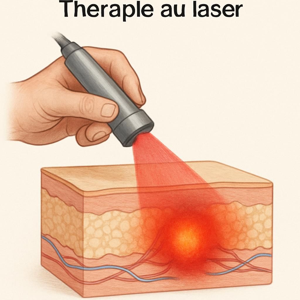 découvrez comment la thérapie au laser stimule le processus naturel de réparation tissulaire pour favoriser la guérison et réduire l'inflammation.