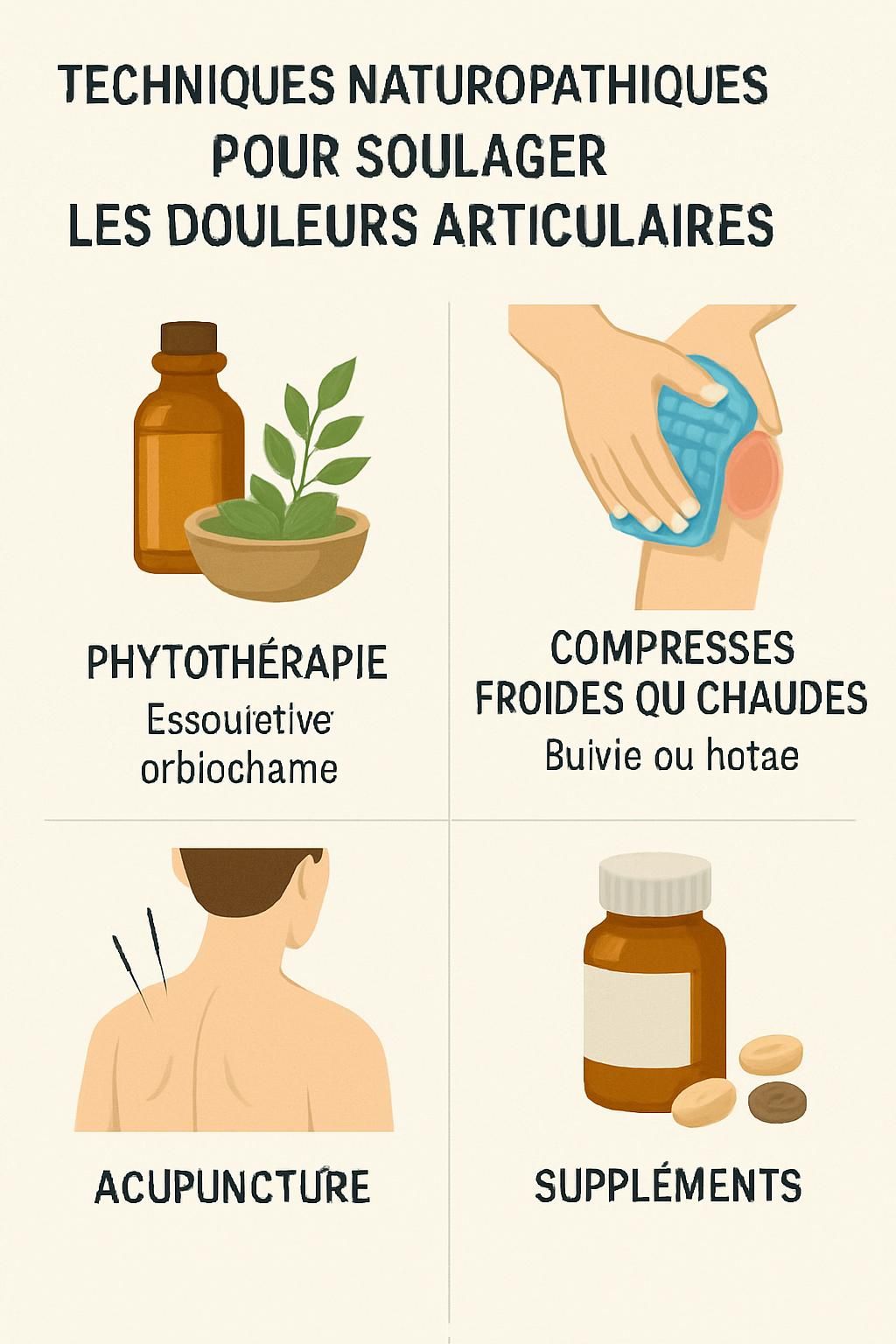 découvrez un protocole naturopathique efficace pour le traitement des blessures articulaires, favorisant la guérison naturelle et le bien-être articulaire durable.