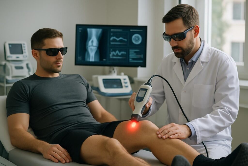 découvrez nos protocoles personnalisés de traitement par thérapie au laser, conçus pour accélérer la guérison des blessures sportives et améliorer la récupération des athlètes.
