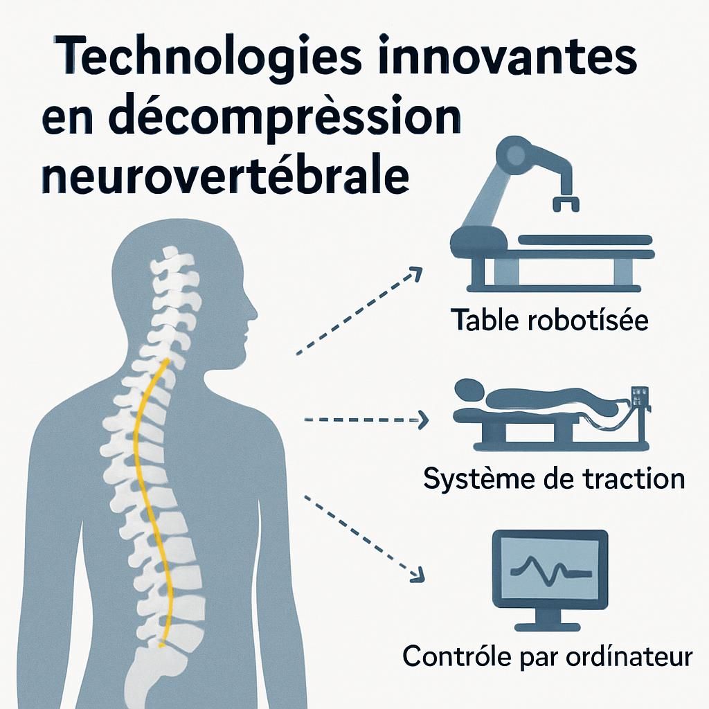 découvrez les dernières innovations, protocoles et études de cas sur la décompression neurovertébrale, une technique avancée pour soulager les douleurs nerveuses et améliorer la santé vertébrale.