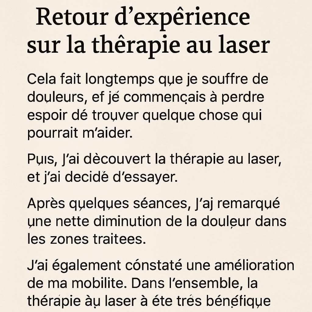 découvrez comment la thérapie au laser peut soulager efficacement les douleurs liées aux microtraumatismes en favorisant la guérison et la réduction de l'inflammation.