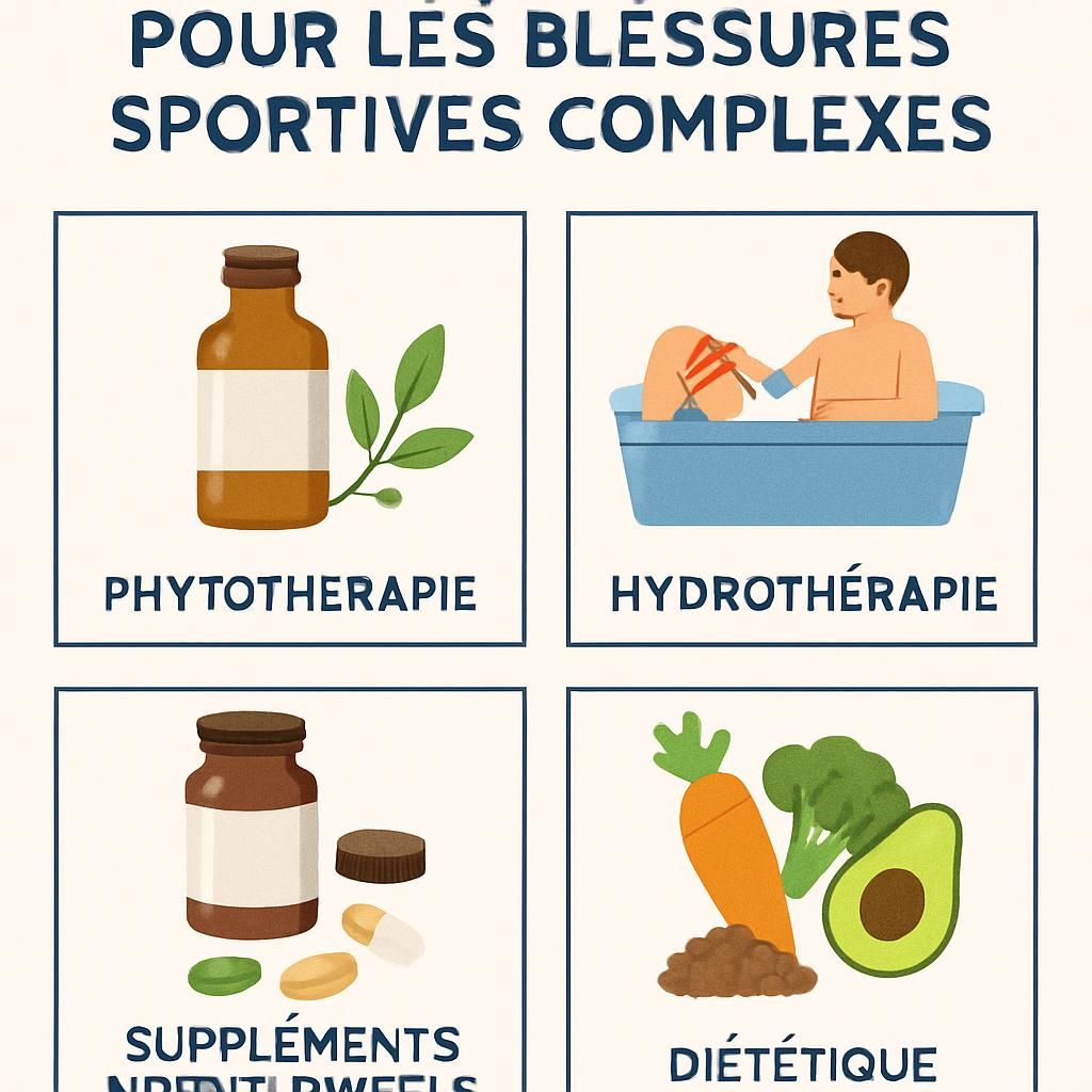 découvrez un protocole de soins naturopathiques complet dédié aux blessures sportives complexes, alliant méthodes naturelles et approches holistiques pour une récupération optimale.