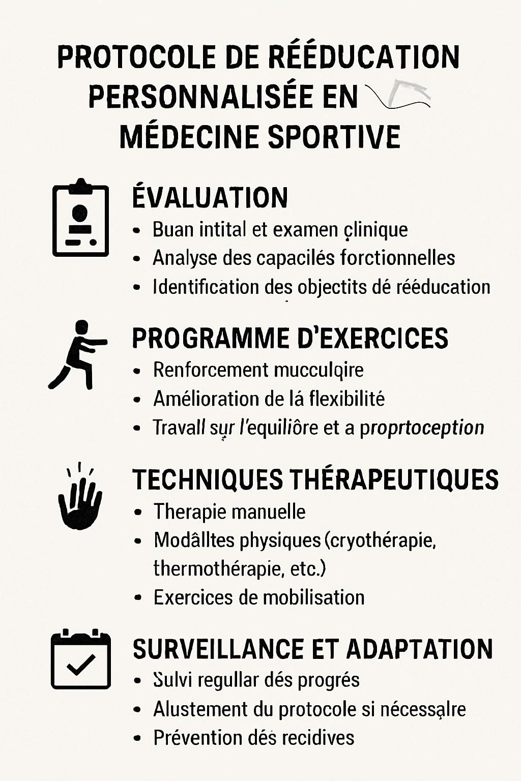 découvrez un protocole personnalisé de rééducation en médecine sportive conçu spécialement pour les sportifs professionnels afin d'optimiser la récupération et la performance.