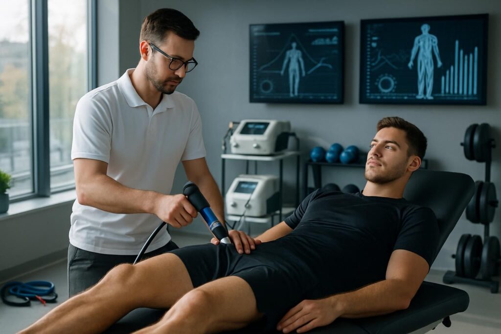 découvrez les protocoles avancés de rééducation par thérapie par shockwave, spécialement conçus pour optimiser la récupération des sportifs et améliorer leurs performances.