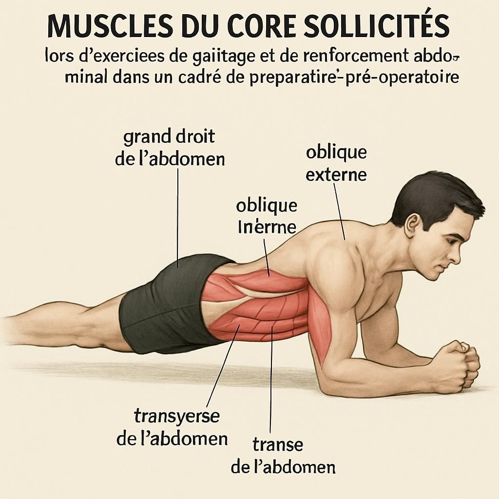 découvrez comment le renforcement du 'core' peut optimiser votre préparation pré-opératoire en améliorant force et stabilité pour une meilleure récupération.