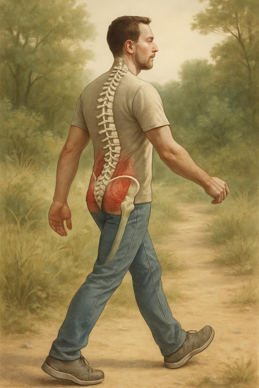 découvrez comment la marche, le médicament le plus simple et efficace, peut soulager et renforcer votre dos au quotidien.